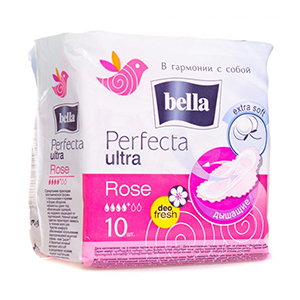 Прокладки гигиенические [Bella] [Perfecta Ultra] [Rose Deo Fresh] [10шт] [RW10-202/BE-013-RW] [/36]*