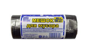 Мешок для мусора [20л] [30шт] [рулон] [У] [/90]*